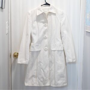 Banana Republic Off White Dress Coat